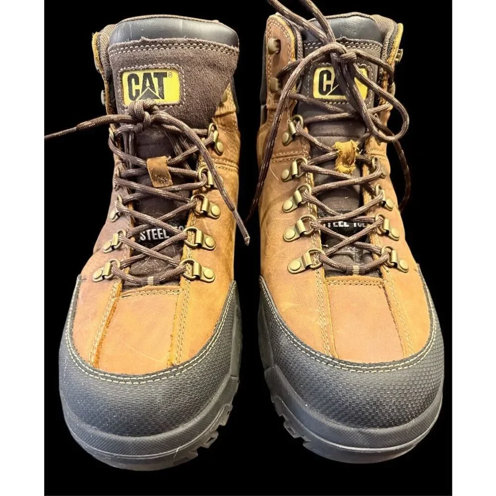 Caterpillar Threshold Steel Toe Boots Size 13 Wide Width